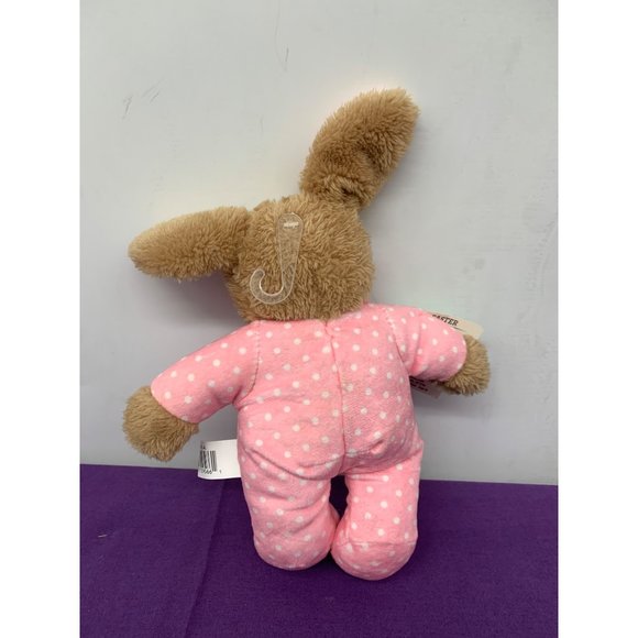 Celebrate Easter My First Easter Bunny Pink Brown 7 Inch Plush Rattle Stuffed An - Picture 2 of 10